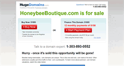 Desktop Screenshot of honeybeeboutique.com